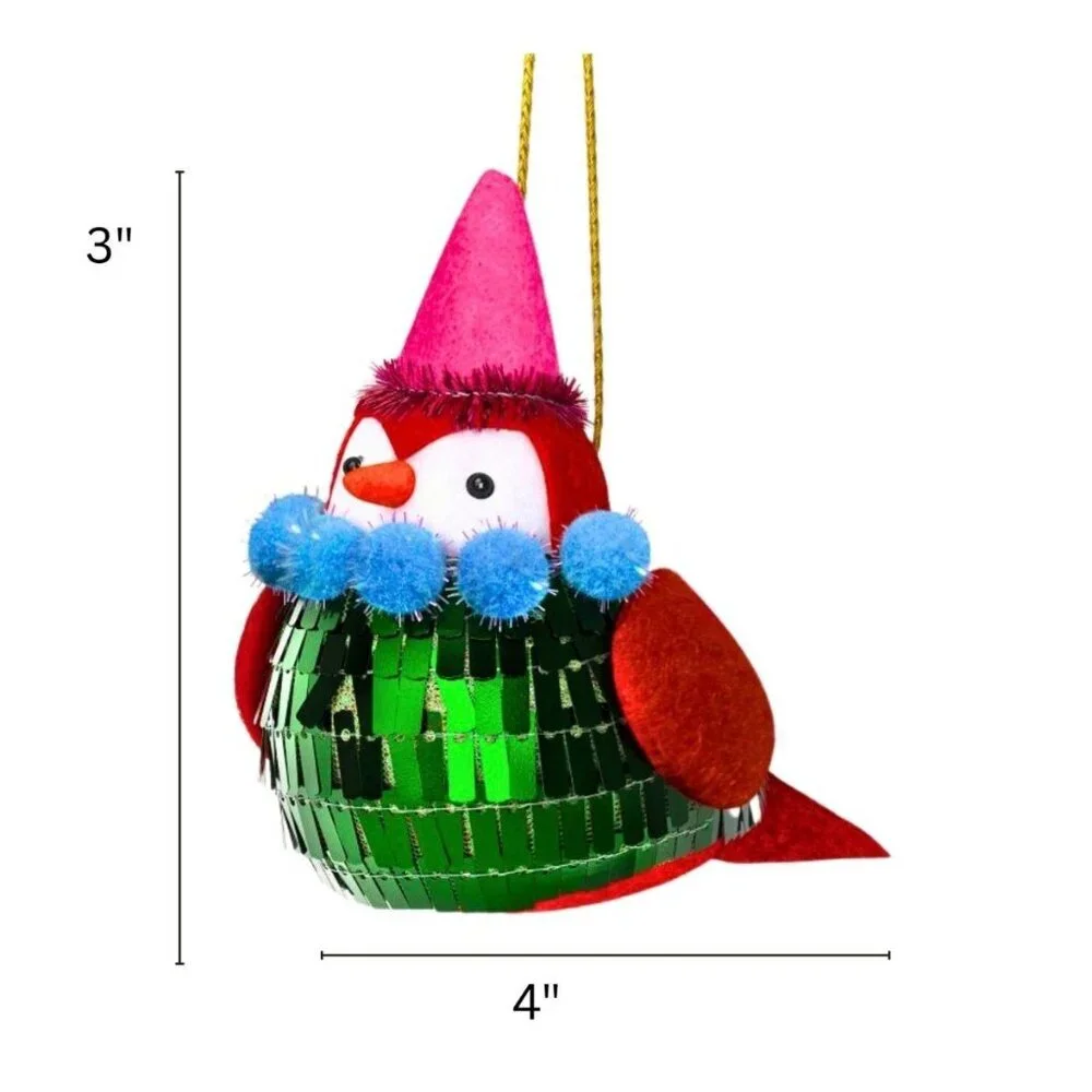 Target Christmas Fabric Festive Featherly Friends™ with Top Hat - Wondershop™